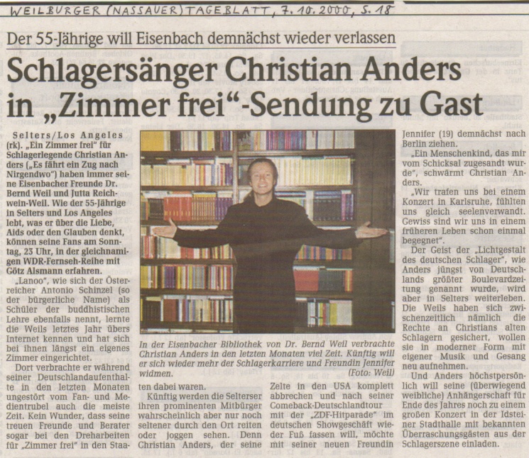 Christian Anders in Eisenbach