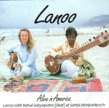 Lanoo und Rahul am Strand von Santa Monica (Kalifornien)