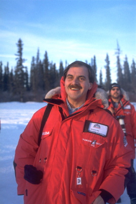 Dr. Bernd Weil auf dem Marsh Lake im Yukon Territory